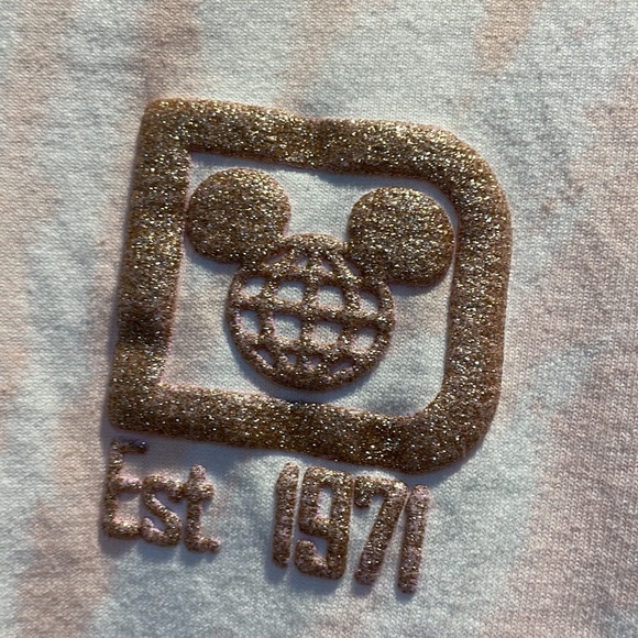 Walt Disney World Briar Rose Tie Dye Spirit Jersey XS Glitter - Picture 4 of 8